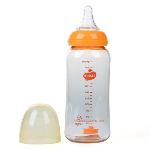 (Mẫu mới) Bình sữa Wesser nano silver 250ml cho bé từ 4-6 tháng tuổi