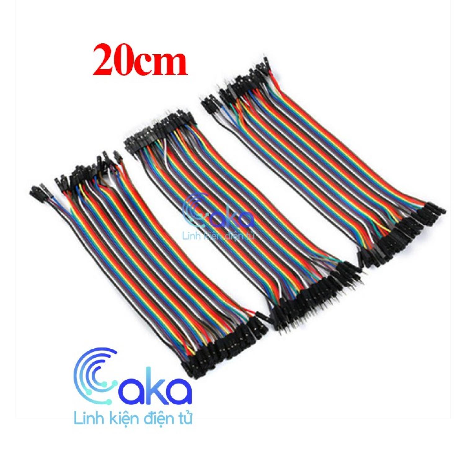 Dây cắm test board 20cm đực đực, cái cái, đực cái tệp 40 sợi