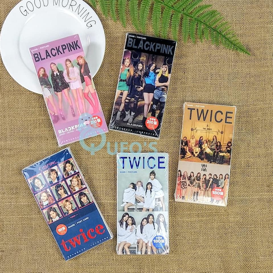 [HCM]Hộp combo postcard lomo hình dán BLACKPINK TWICE