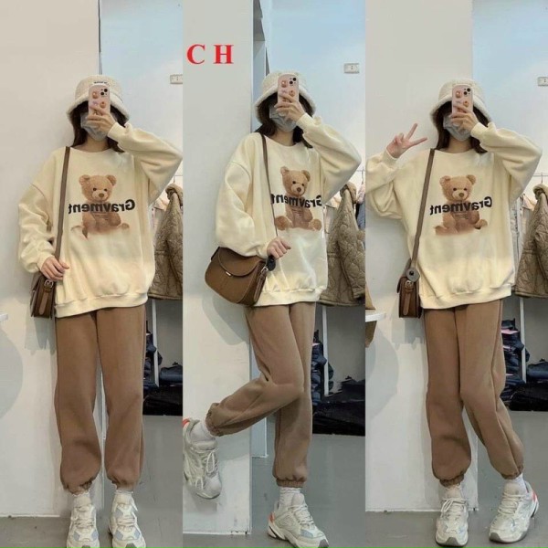 BỘ NỈ GẤU GRA CH94
