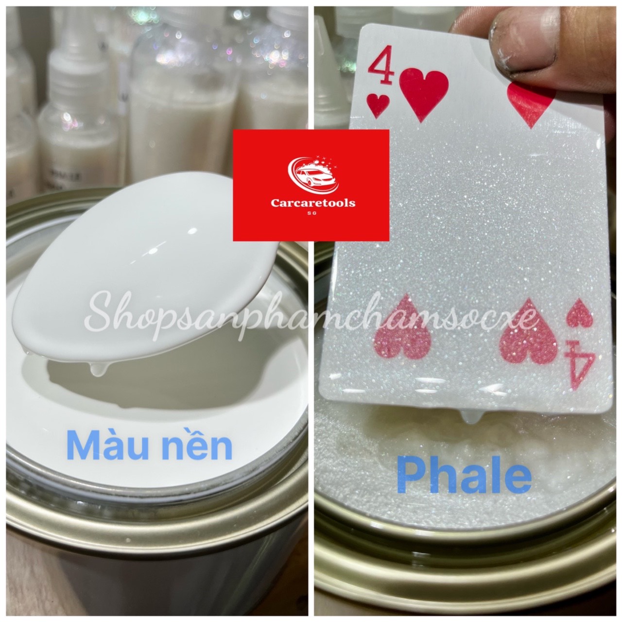 Sơn màu trắng pha lê NHB35P Honda AB - Sơn 2k