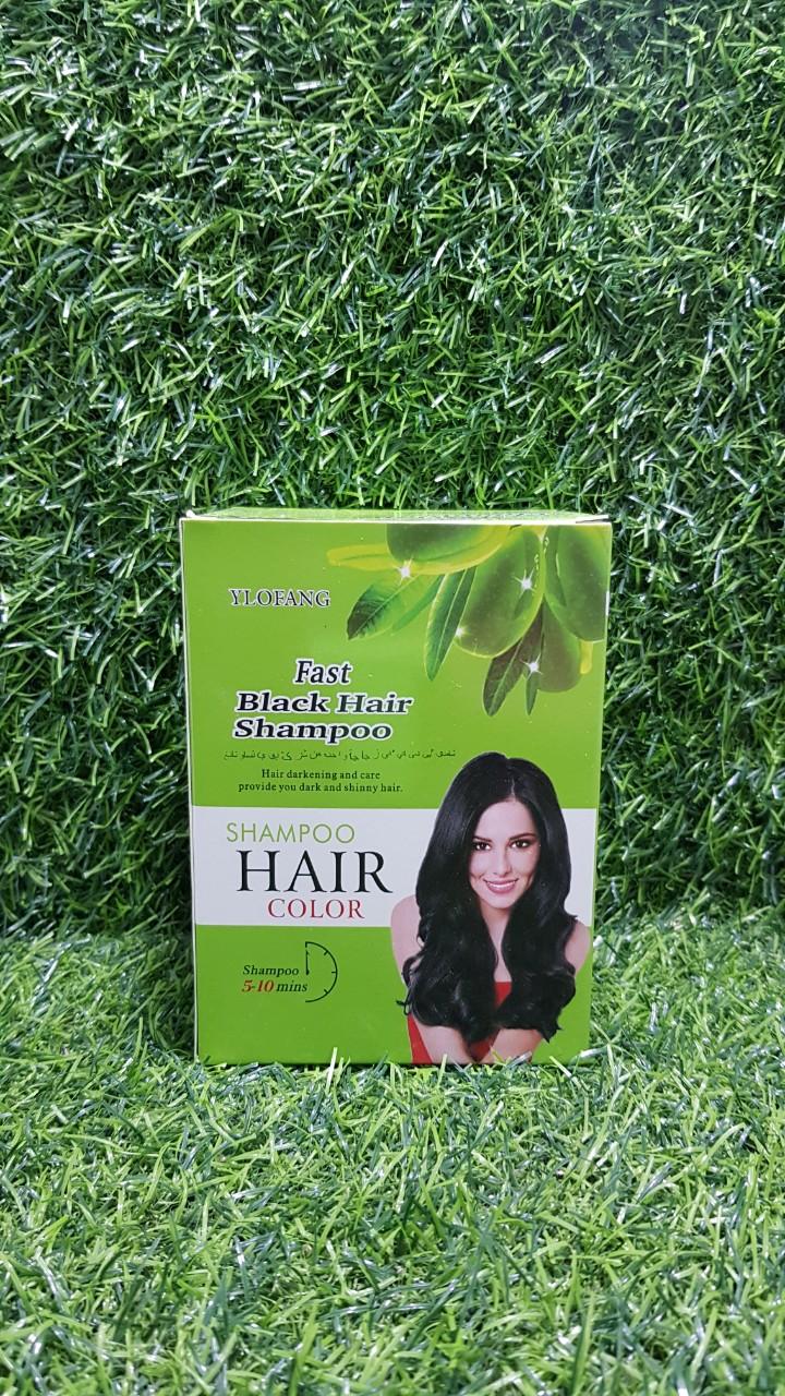 [HCM]Dầu gội thảo dược đen tóc Ylofang Olive ( hộp 10 gói )