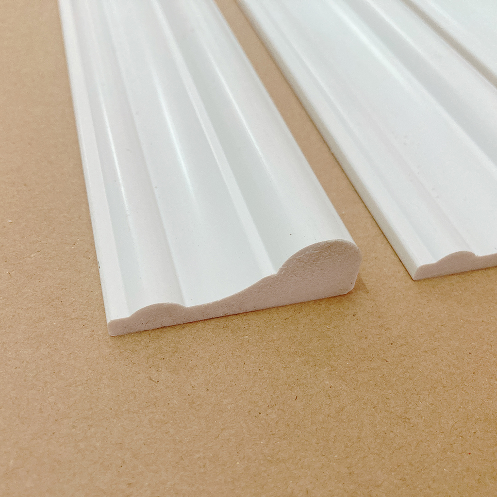 Phào chỉ nhựa, chỉ lưng 5cm trắng