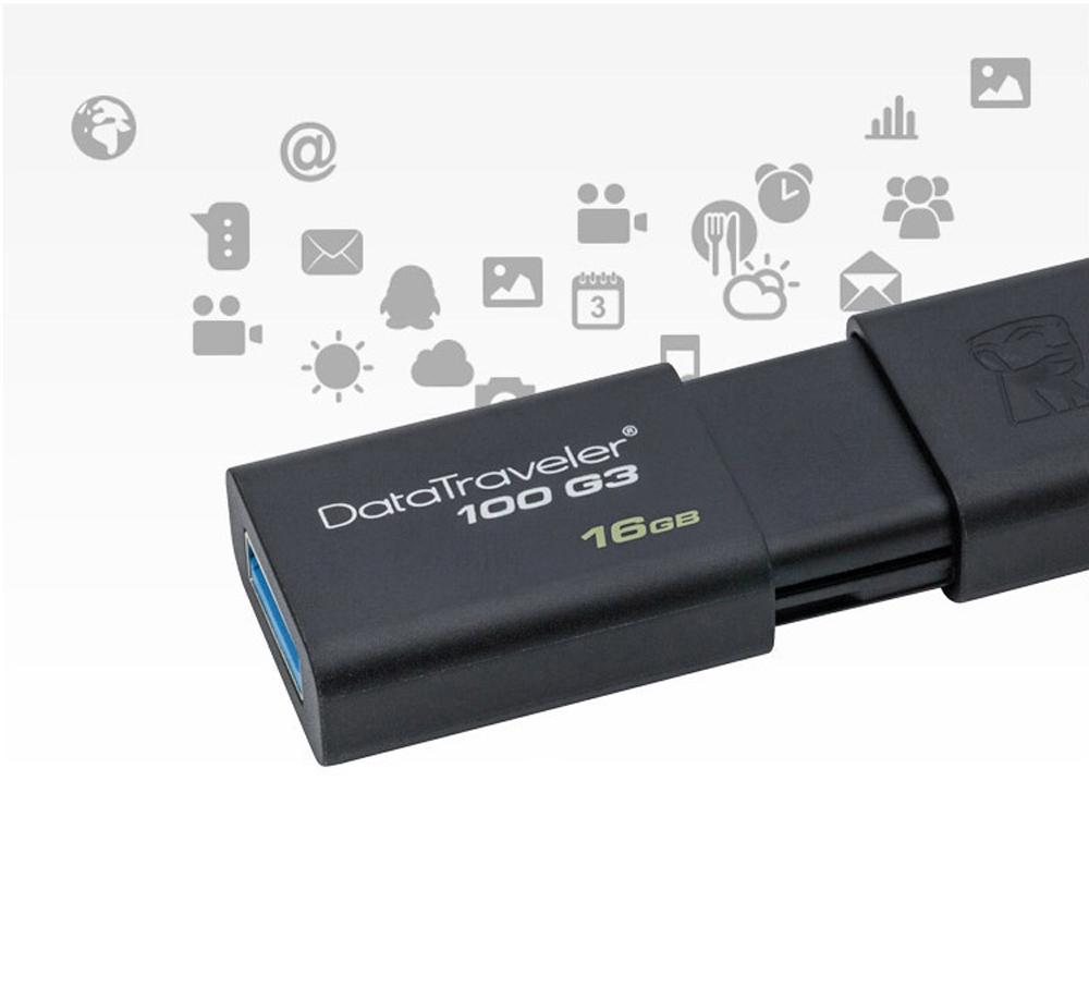 USB KINGTON DATATRAVELER 16G 3.0(Đen)