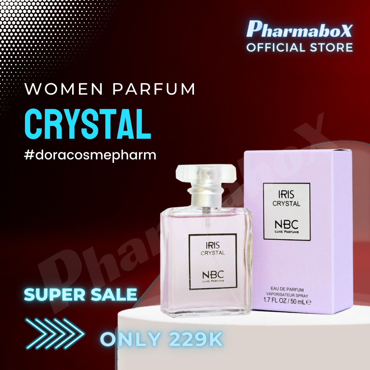 [HCM]Nước hoa nữ Cao cấp Iris Crystal 50ml (Mauve)