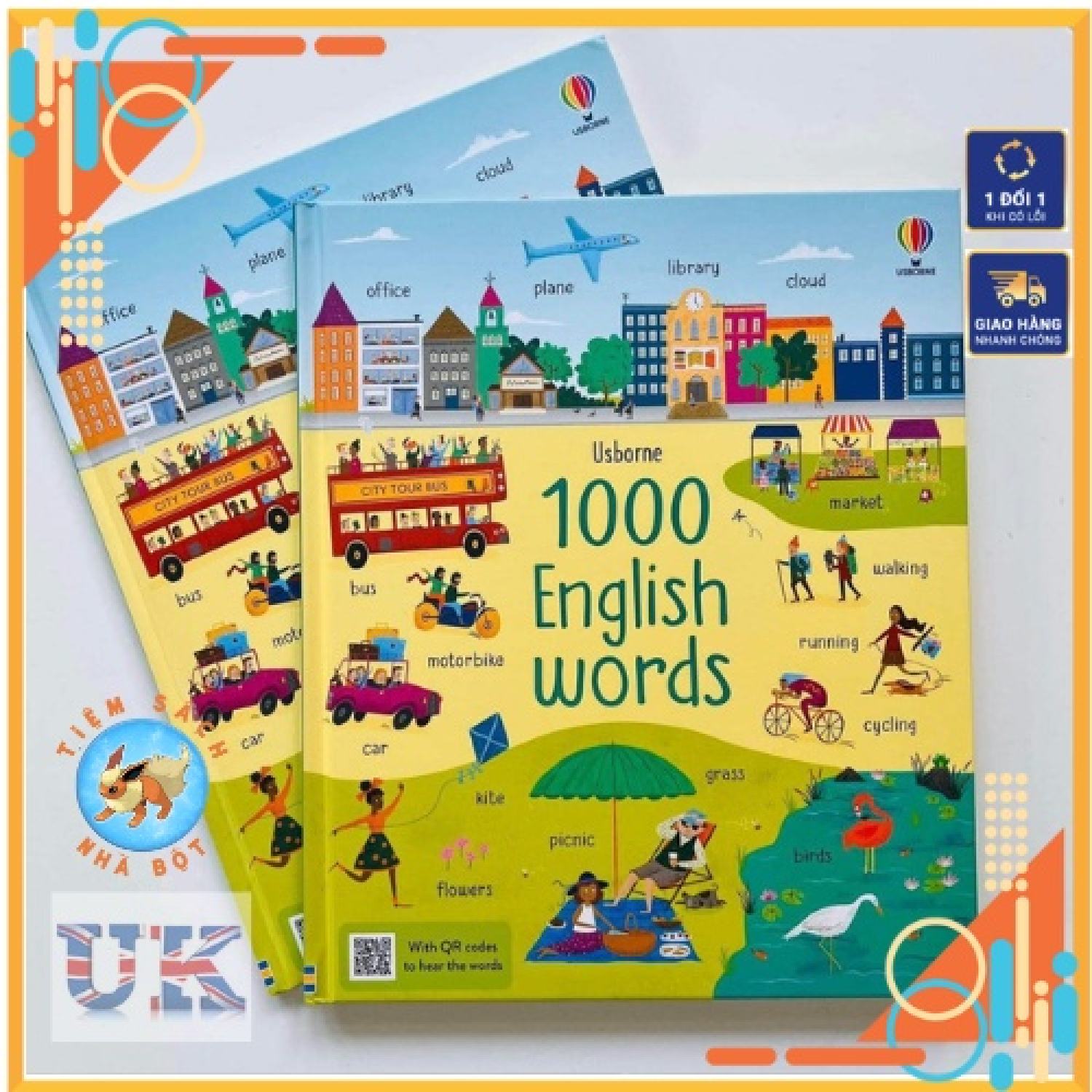 [Đồ Chơi Học Tiếng Anh] 1000 Words Học Qua Hình Ảnh
