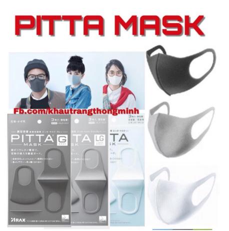 Bộ 3 khẩu trang PITTA MASK