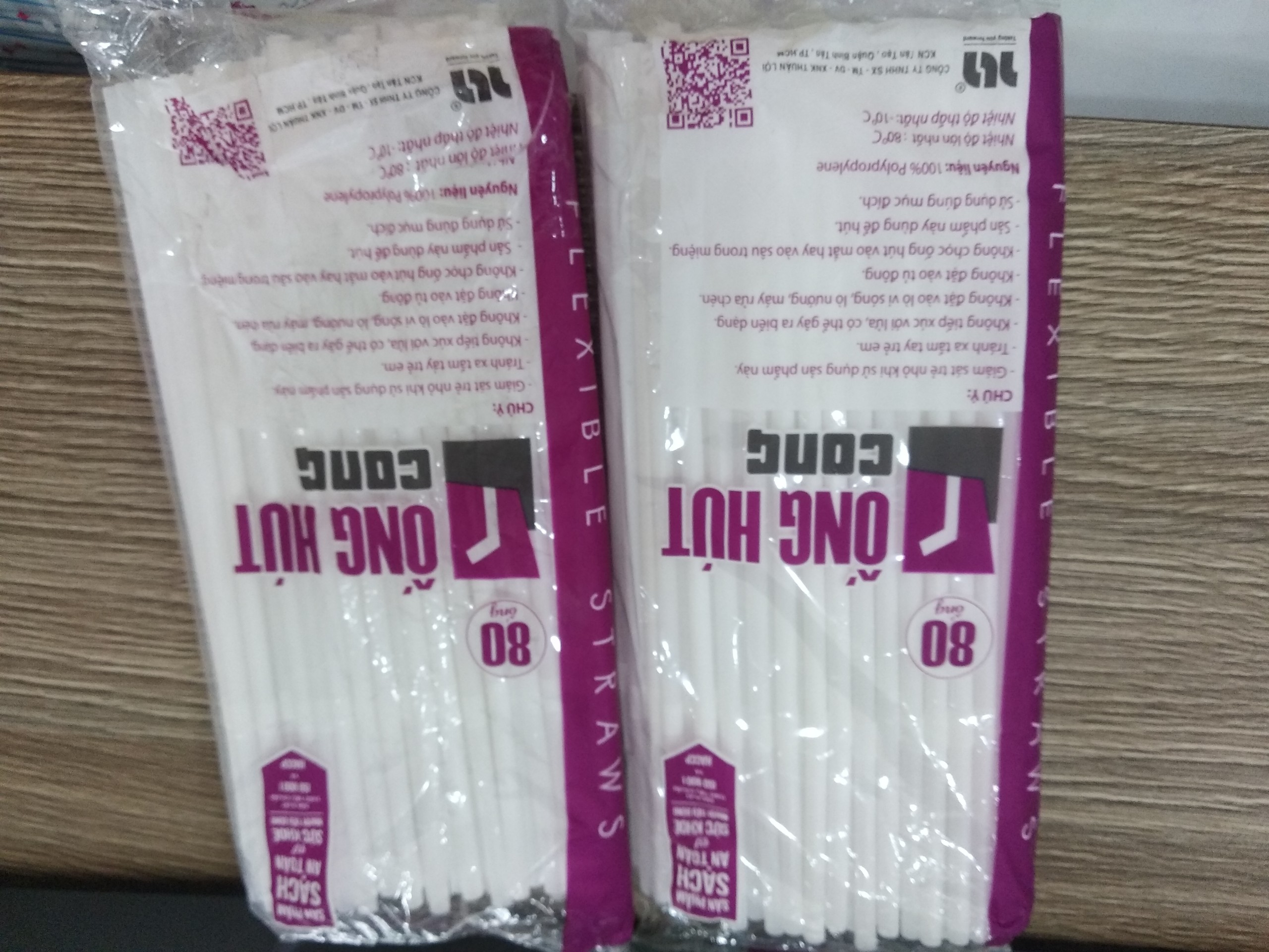 SET 5 Gói Ống Cong Trắng Phi 5 80 ống  (uống nước ngọt, cafe)