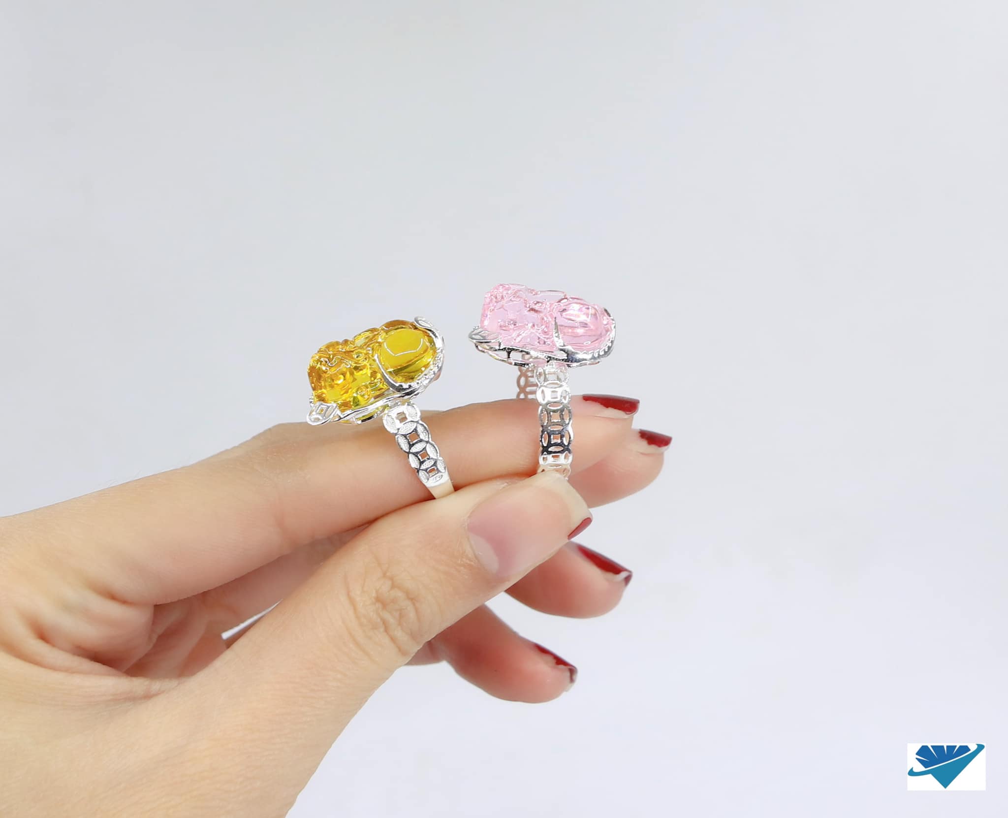 Nhẫn bạc nữ tài lộc may mắn chất liệu bằng bạc s925 MS55d
