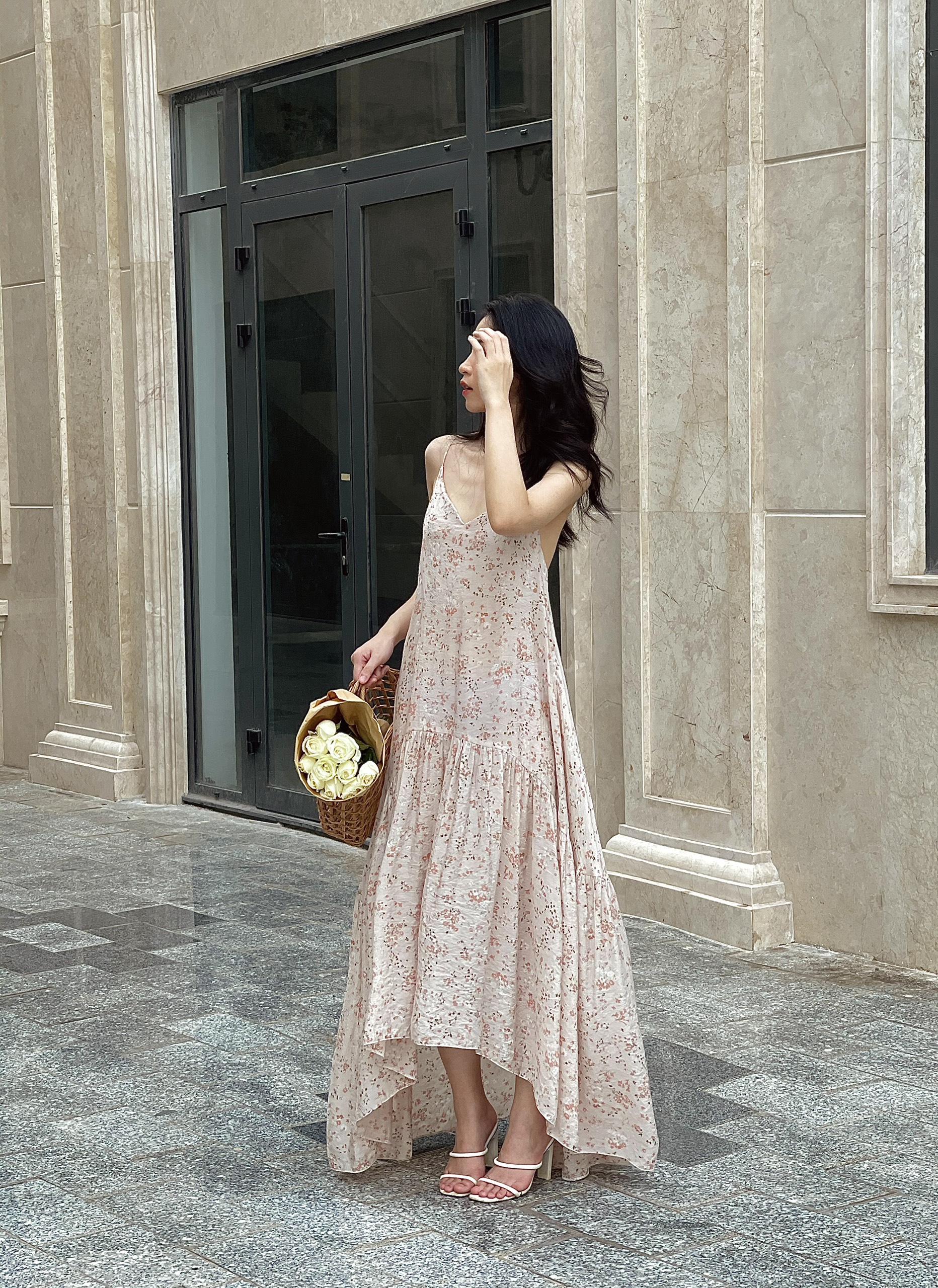 LEMONCHIC - Đầm maxi hoa - D157
