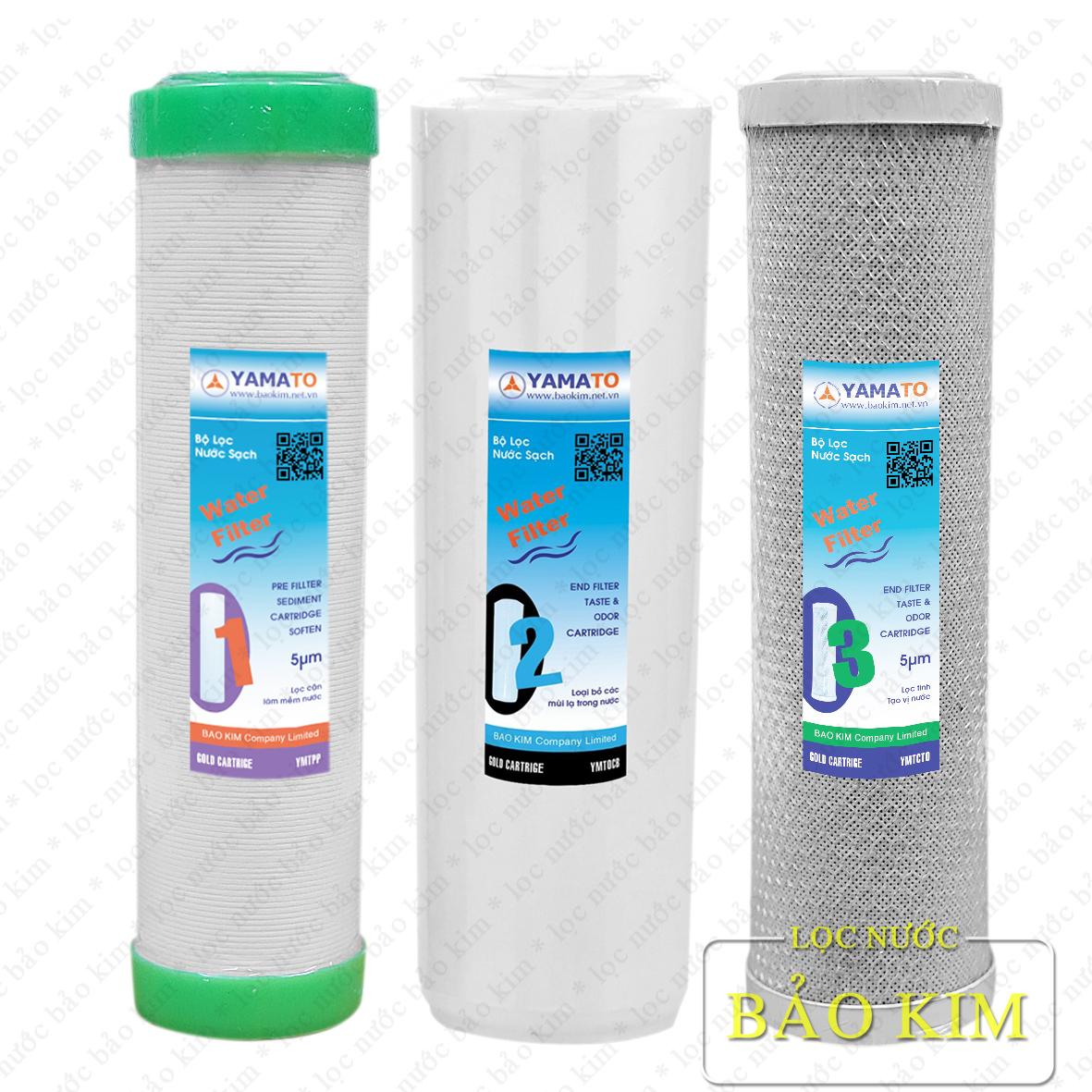 [HCM]Combo 3 lõi lọc nước yamato 123 - 10 inch