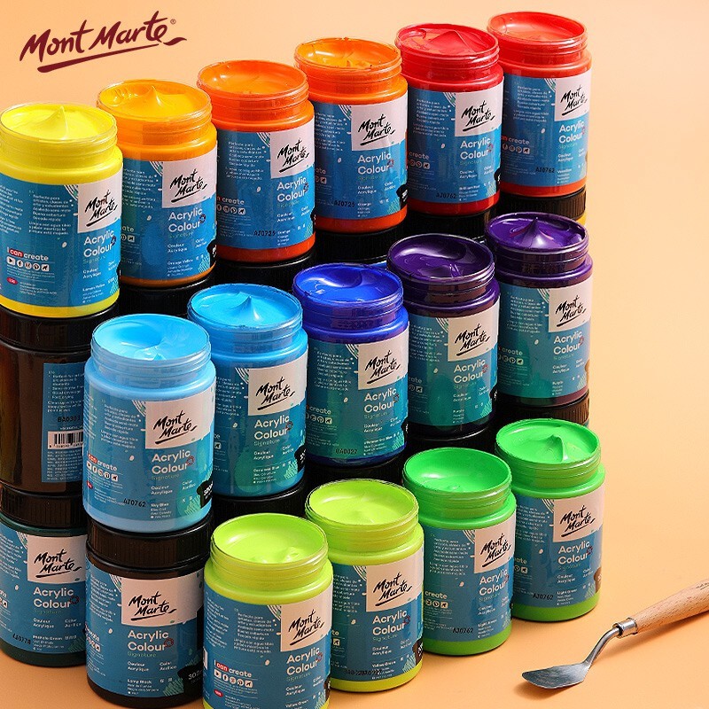 [Giao Hỏa Tốc] Màu Acrylic Mont Marte 300ml Signature