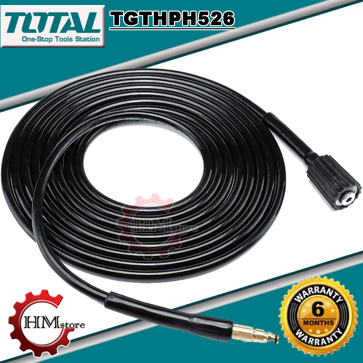 Dây bơm cao áp máy rửa xe Total TGTHPH526, chiều dài 5m - Dây xịt rửa xe áp lực, dây rửa xe áp lực cao, dây máy rửa xe áp lực - HẢI MY STORE