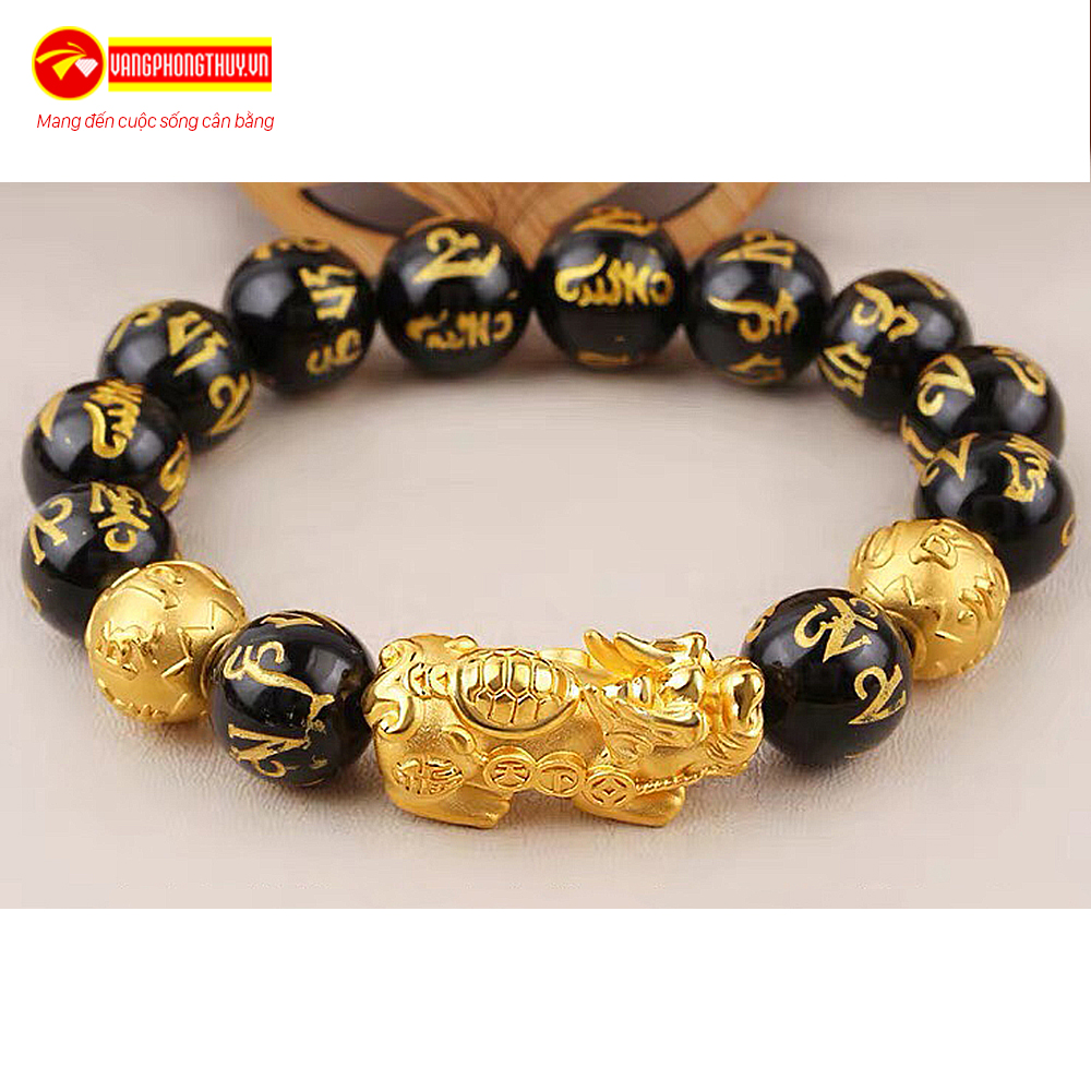 [HCM]Charm Tỳ Hưu Cõng Mai Rùa Vàng 24K - KIOJ