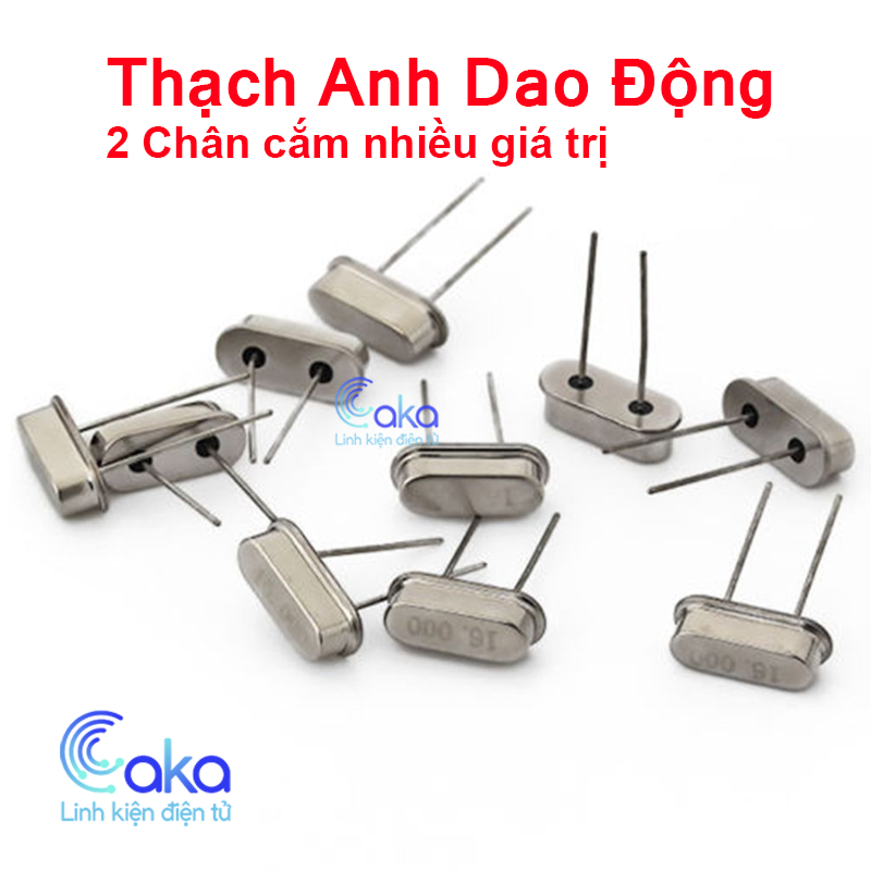 Thạch anh dao động 4mhz 8mhz 10mhz 12mhz 16mhz 20mhz 24mhz 27mhz 32mhz 40mhz 2 chân cắm