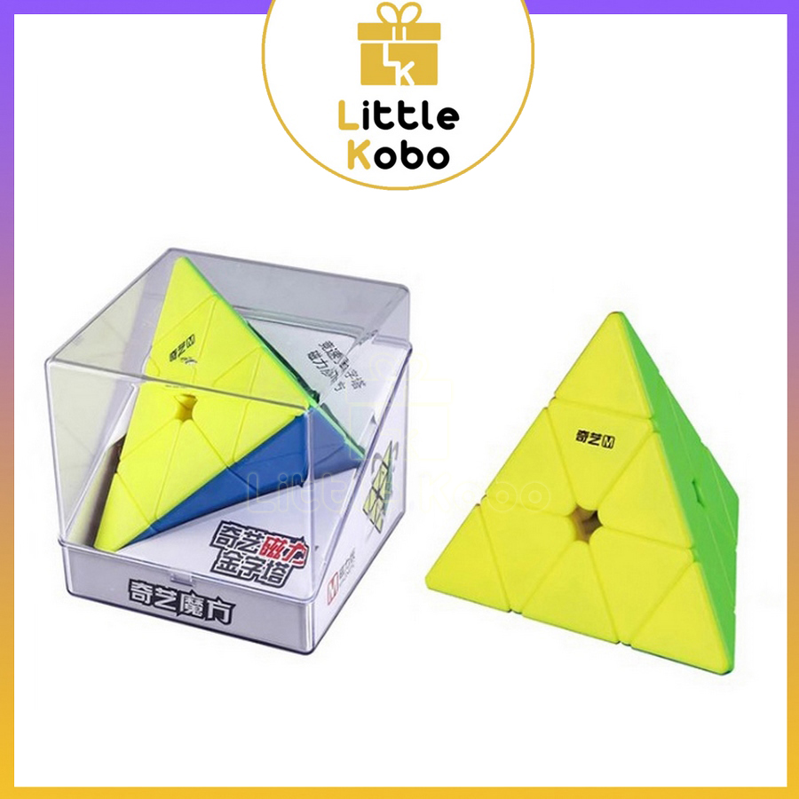 Rubik Pyraminx QiYi MS Pyraminx Magnetic Stickerless Nam Châm Rubic Tam Giác Đồ Chơi Trí Tuệ Trẻ Em Phát Triển Tư Duy