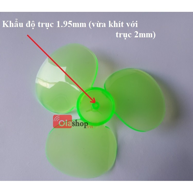 [COMBO] 2 cánh quạt mini 3 cánh 90mm trục 2mm