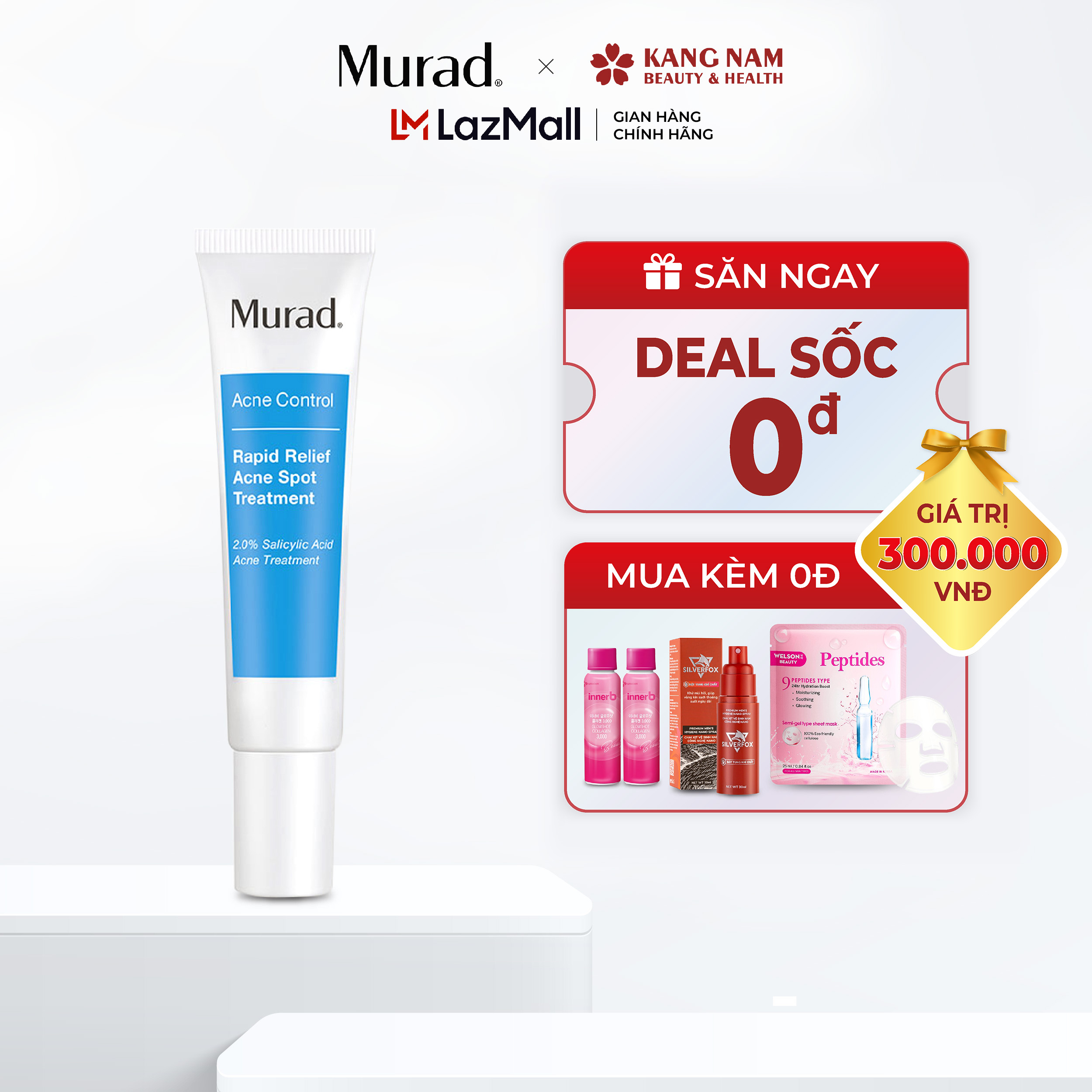 Gel giảm mụn 4h Murad Rapid Relief Acne Spot Treatment 15ml