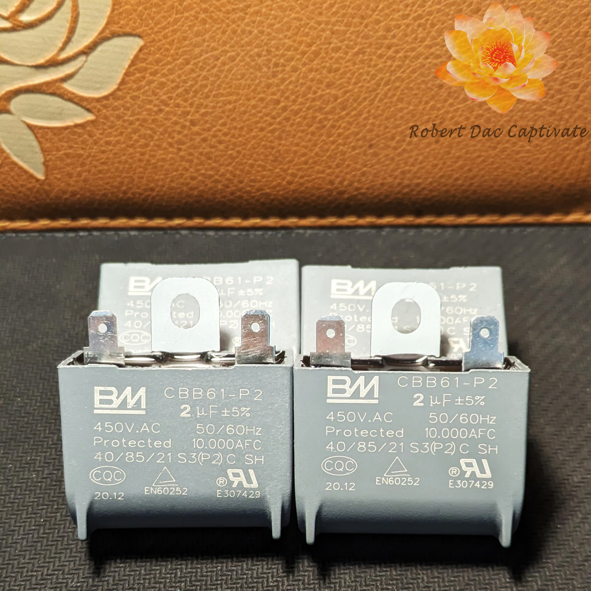 [HÀNG XỊN] Tụ quạt 2µf chính hãng BM (Tụ điện 2uf - 450V.AC)