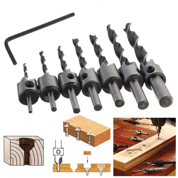 Bộ 7 Mũi Khoan bắt Vít Âm