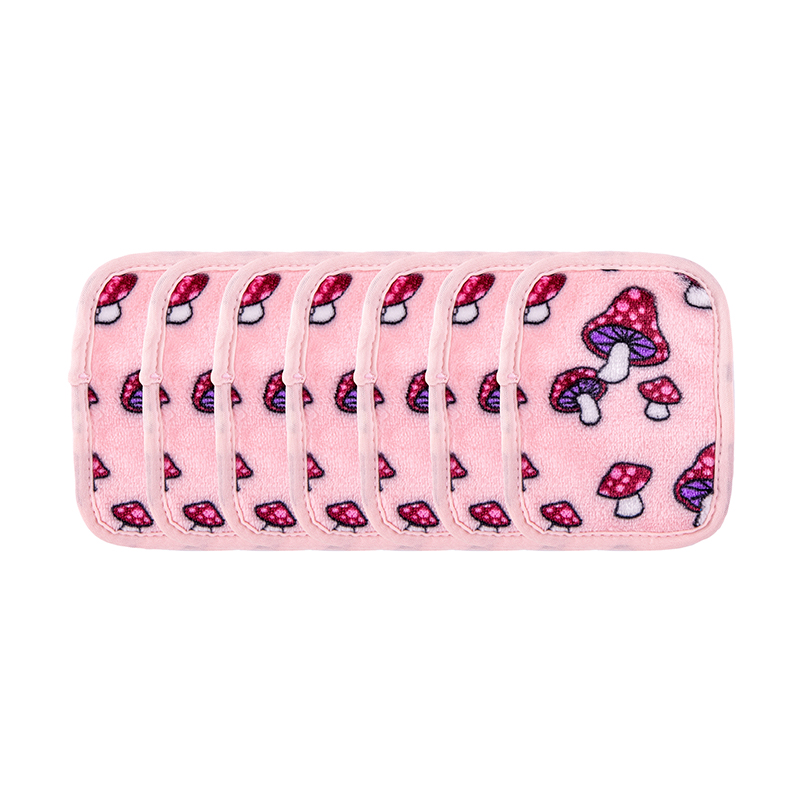 Set mini khăn tẩy trang và tẩy da chết siêu mềm mịn MakeUp Eraser Mushroom