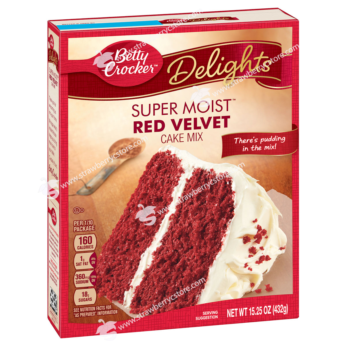 Bột Làm Bánh Pha Sẵn Betty CrockerTM Super MoistTM Delights Red Velvet