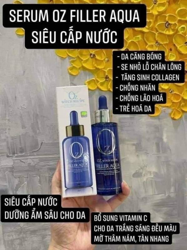 Tinh chất cấp nước, căng bóng da OZ FILTER AQUA 60 mL