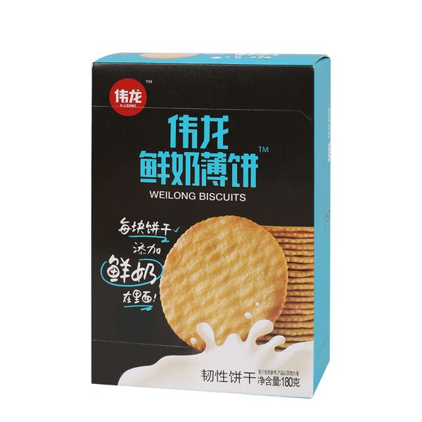 Bánh Weilong Biscuit vị Sữa hộp 180gr