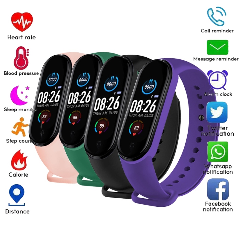 Smart Sport Watch Women Color Screen Bracelet Electronic Wristwatch Bluetooth Fitness Activity Running Tracker Men