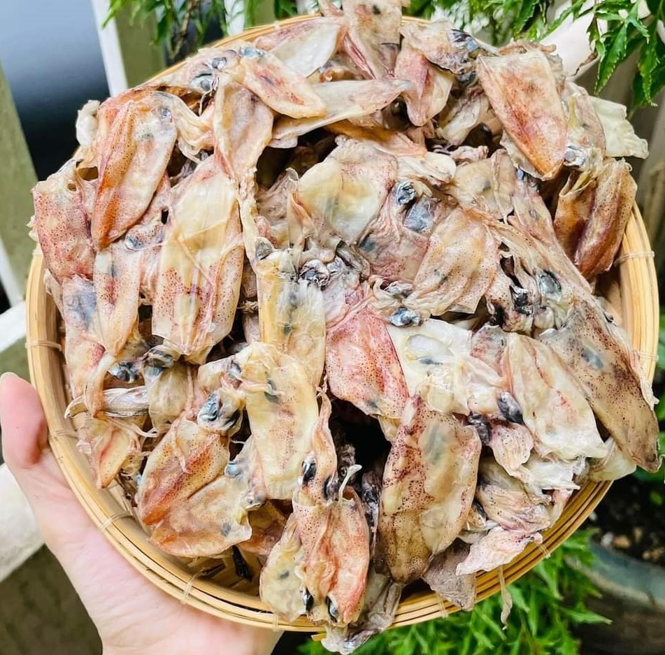 KHÔ MỰC CHUỐI,MỰC SỮA,MỰC SÚP,,ít mặn, hàng ngon