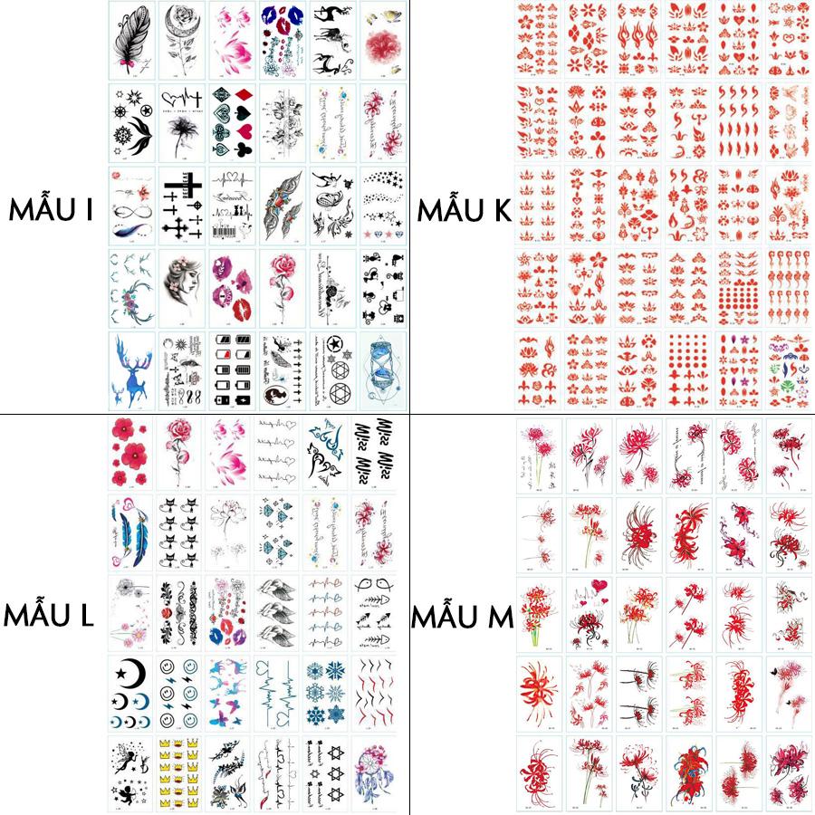 Combo 420 Tờ Hình Xăm Dán Tattoo Tha Thu