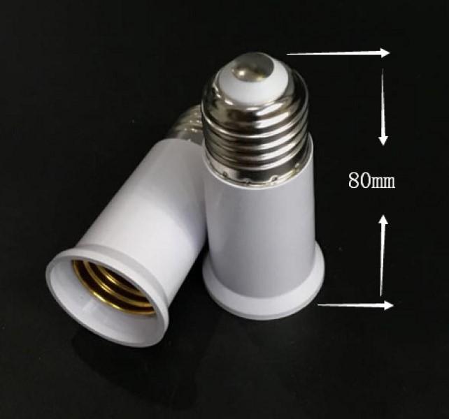 Đầu nối dài đui xoáy E27 - Dài 65mm
