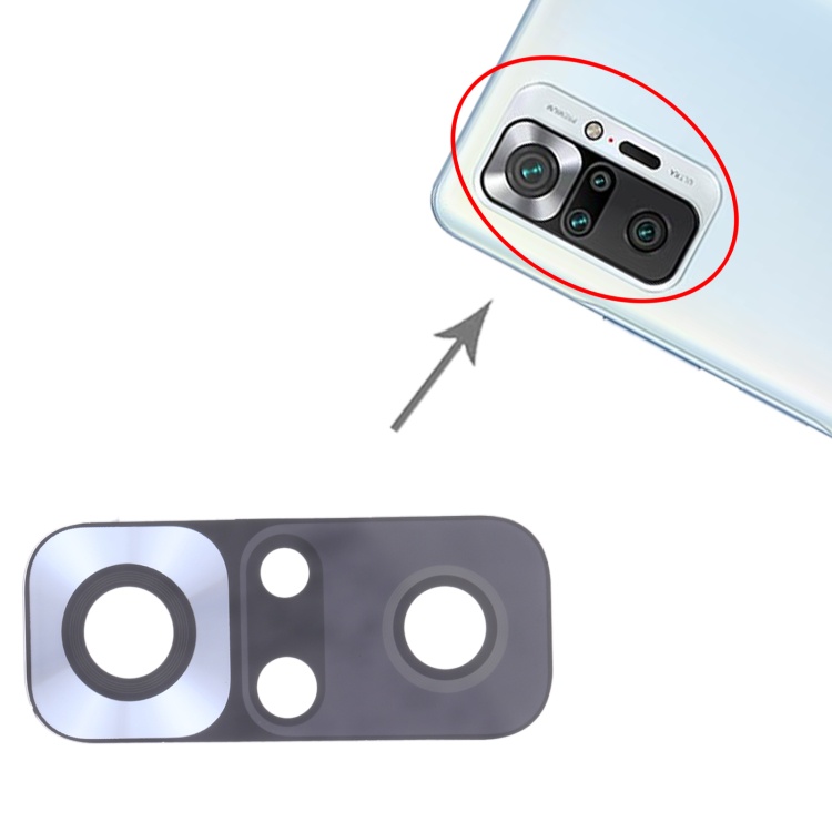 Xiaomi Redmi Note 10 pro rear camera glass back panel for replacement scratch broken camera glass panel replacement parts tank