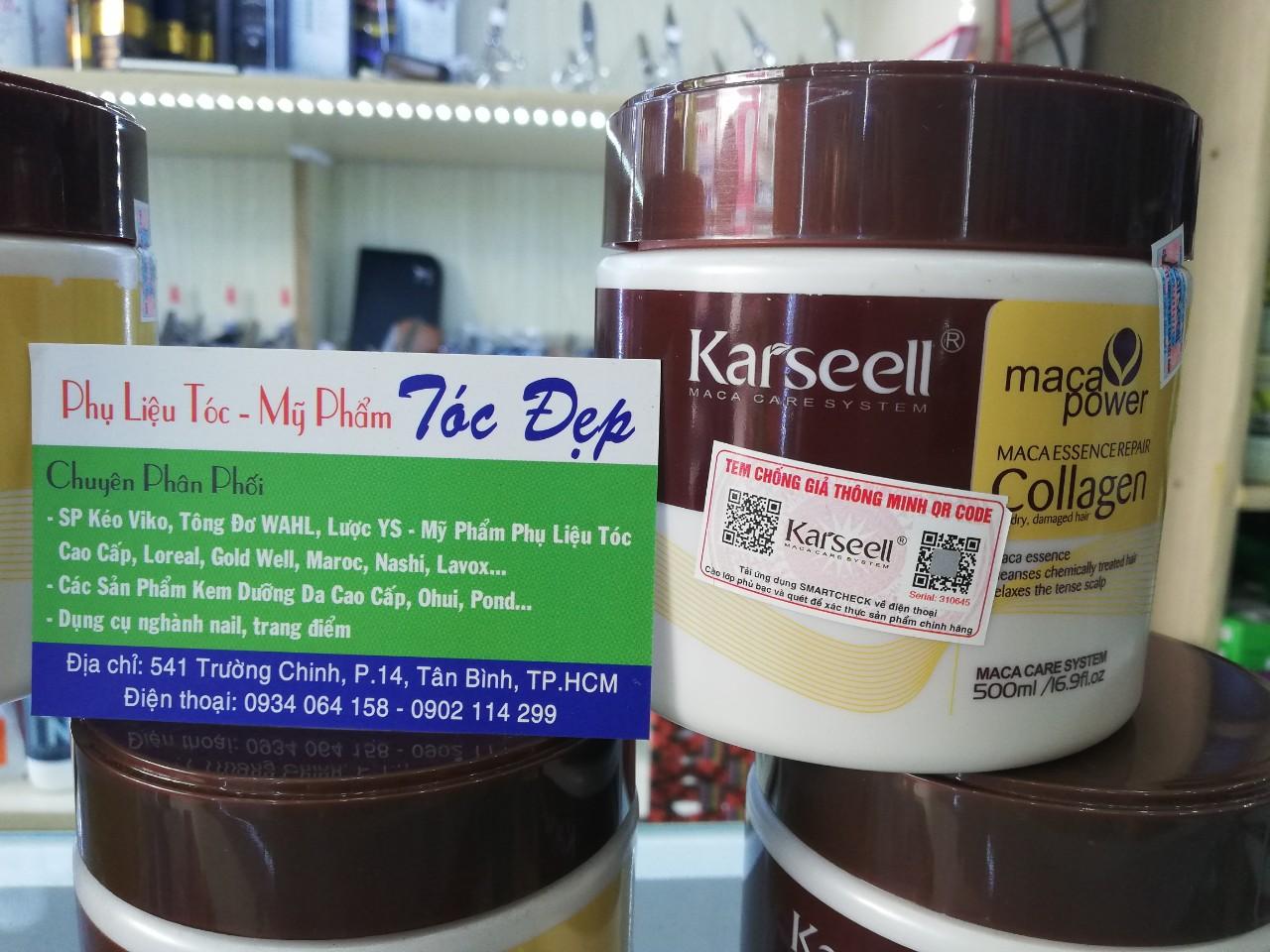( Hàng chính hãng ) Hấp Collagen phục hồi tóc hư tổn Karseell 500ml