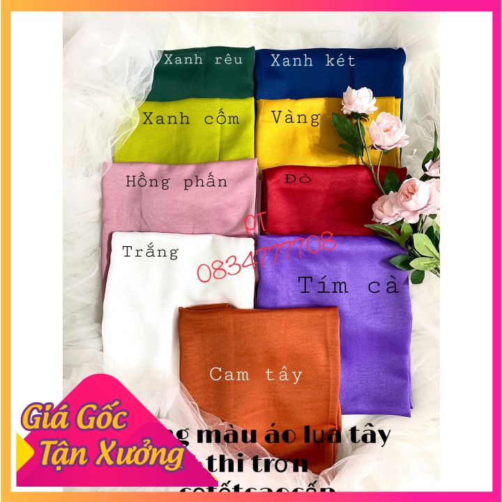 Quần Tây Thi Trơn Nhiều Màu Siêu Đẹp- Quần Lụa Cho Áo Dài Truyền Thống