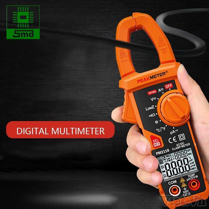 Đồng hồ vạn năng Ampe kìm PEAKMETER PM2118