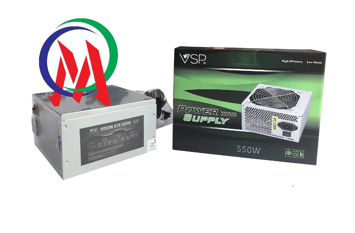 [HCM][Tặng kèm dây nguồn + Bh 24 tháng] Nguồn máy tính VSP 550w Full Box