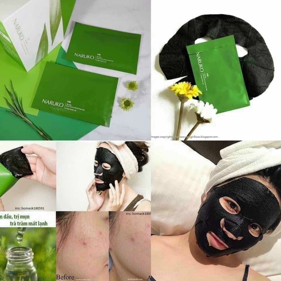 Mặt nạ tràm trà Naruko dưỡng da cấp ẩm