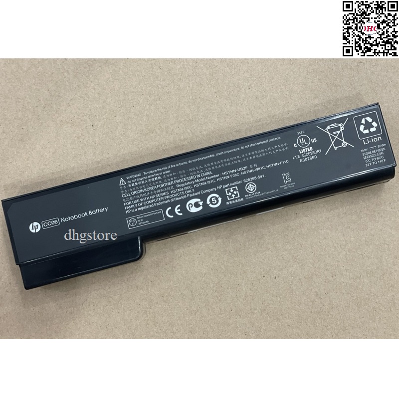 Pin laptop hp elitebook 6260b 6360b 6360p 6460b 6465b 6565b 6560b 8460w 8460p 8470p 8560p 8570p cc06