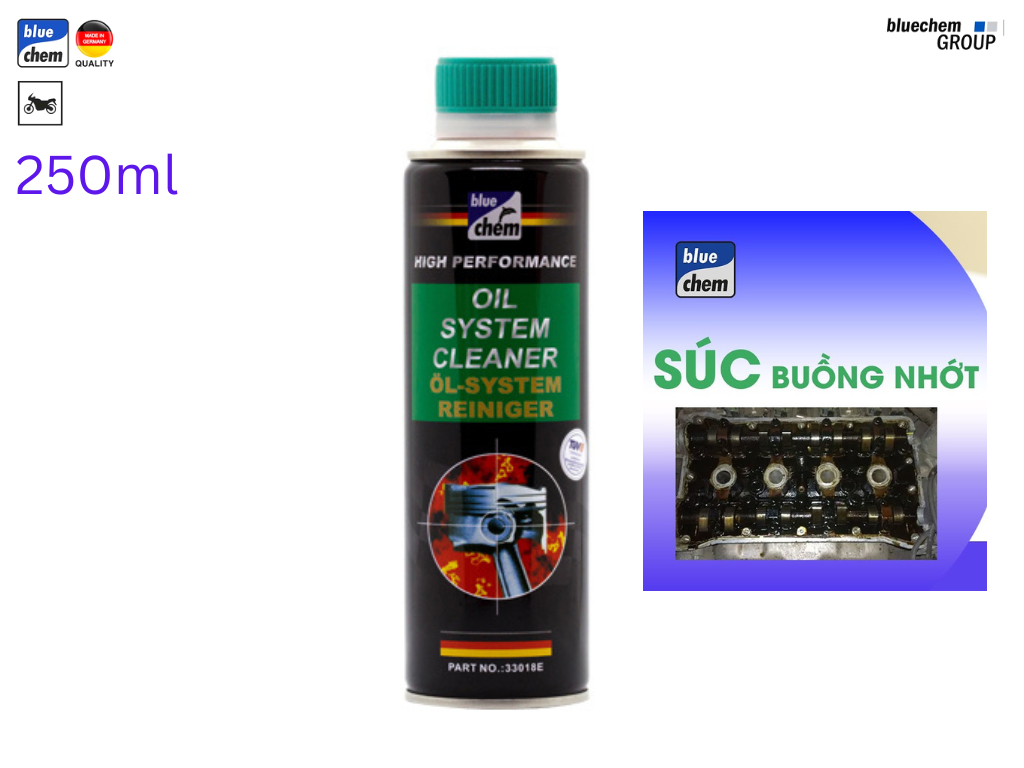 Dung Dịch Vệ Sinh Đông Cơ Súc Rửa Máy Ô Tô Bluechem Oil System Cleaner