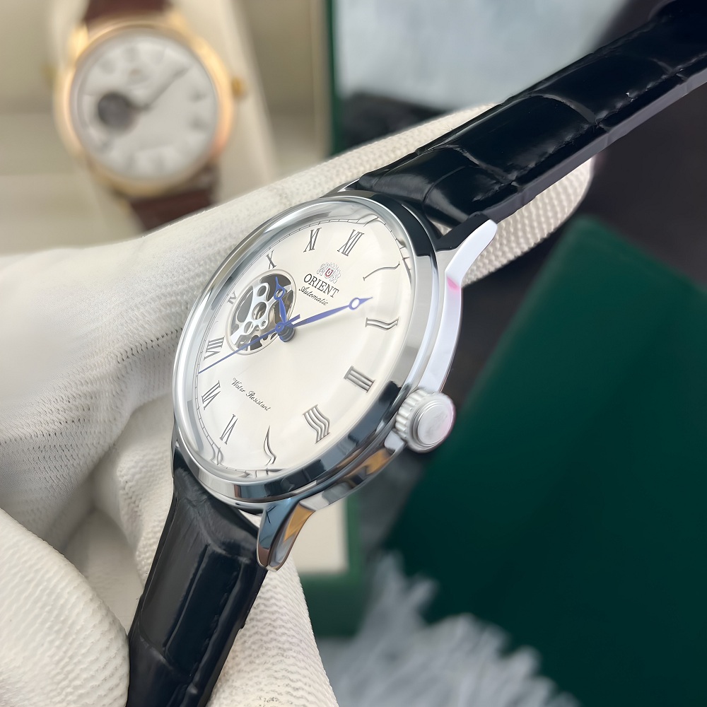 Đồng hồ nam Orient automatic dây da sang trọng máy nhật