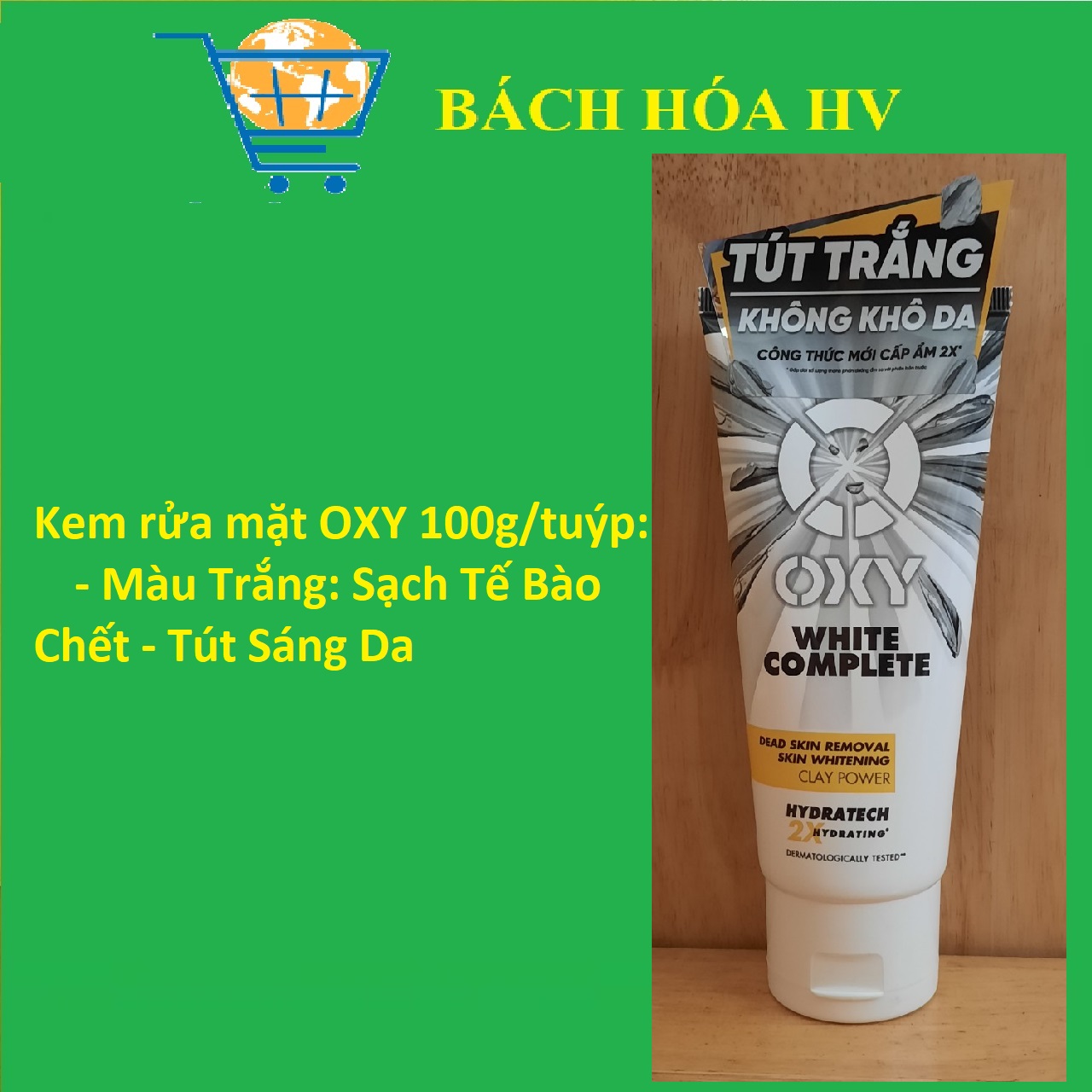 OXY Kem Rửa Mặt 100g - BACH HOA HV