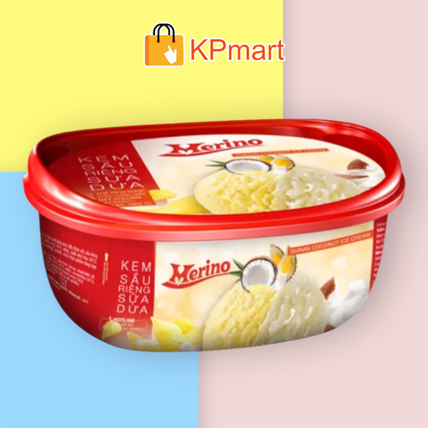 (GIAO HỎA TỐC HCM) Kem hộp Merino 3 trong 1 socola - vani - dâu 900ML