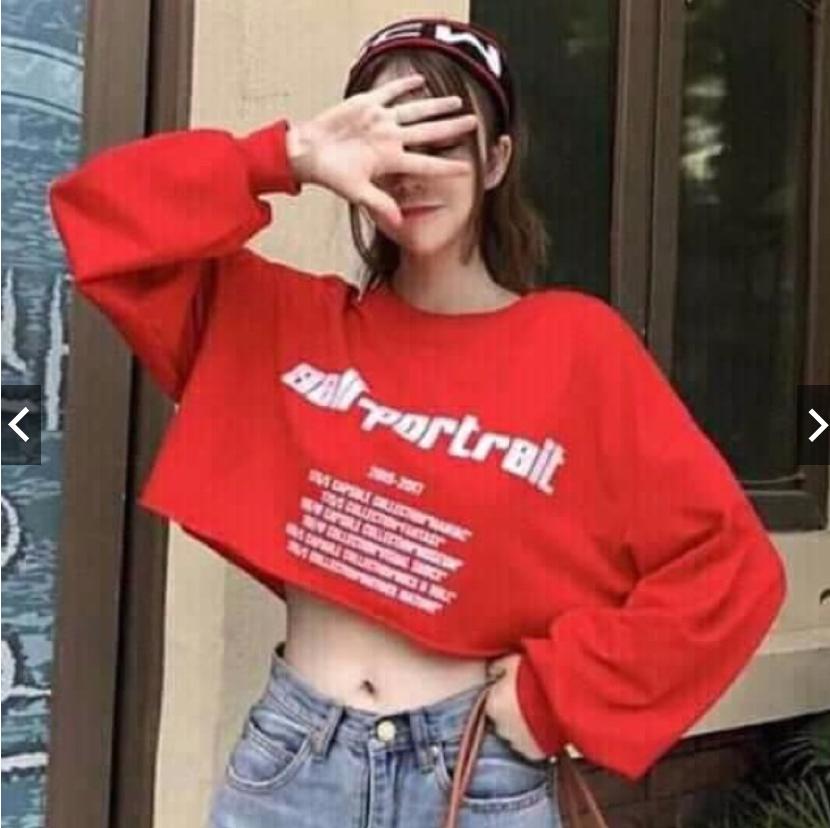 ÁO TAY DÀI CROPTOP FORM RỘNG CÁ TÍNH 4.8
