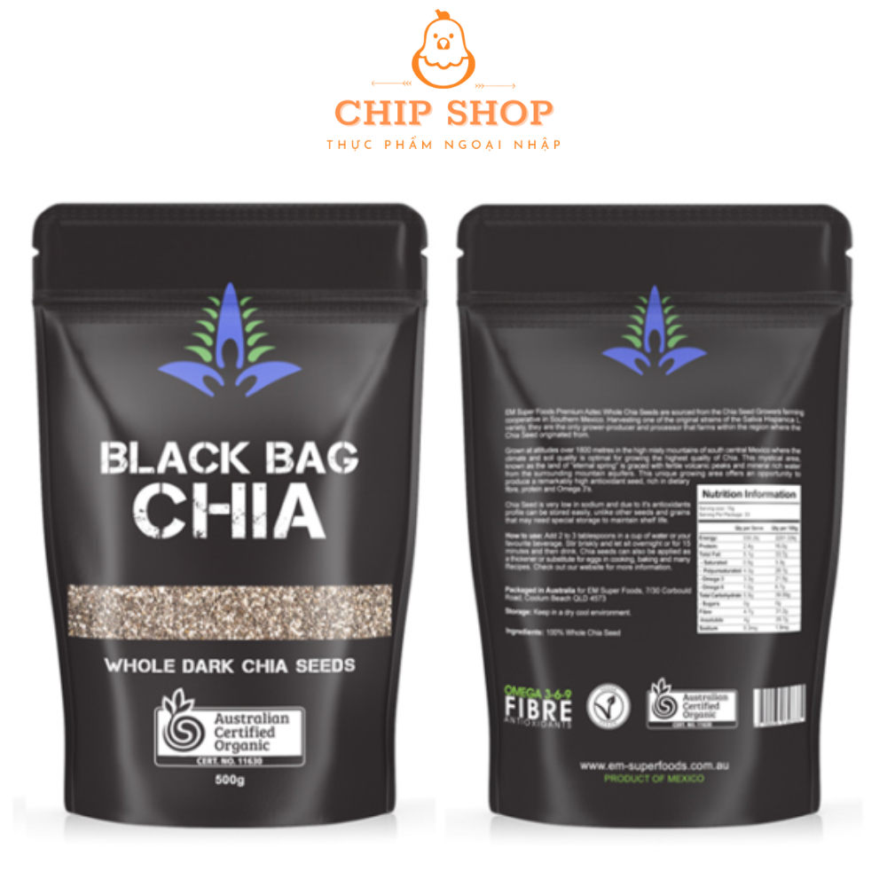 Hạt Chia Đen Úc Black Chia 500gr