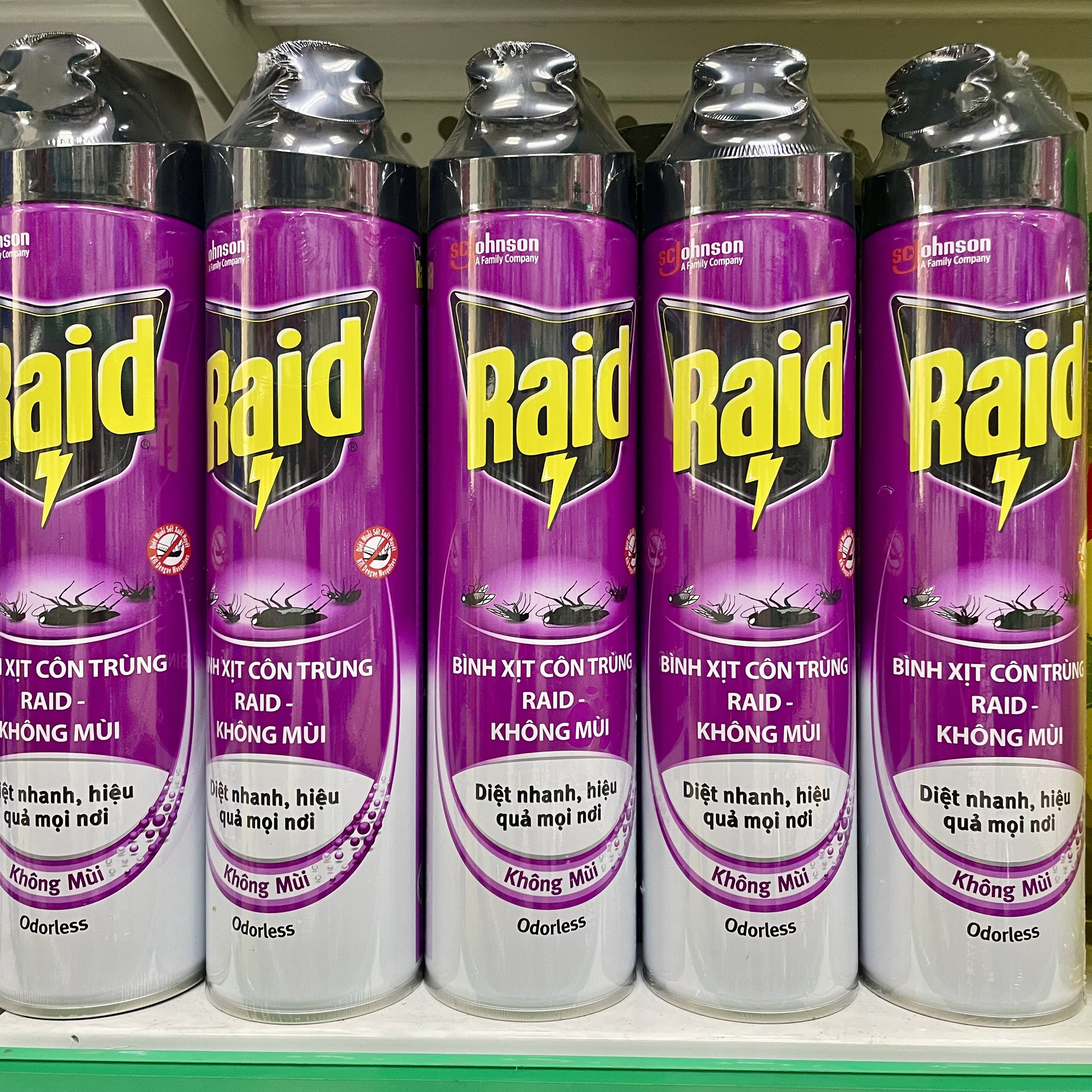 RAID Bình xịt côn trùng, xịt muỗi 520ml/ 600ml (Bibistore TB)