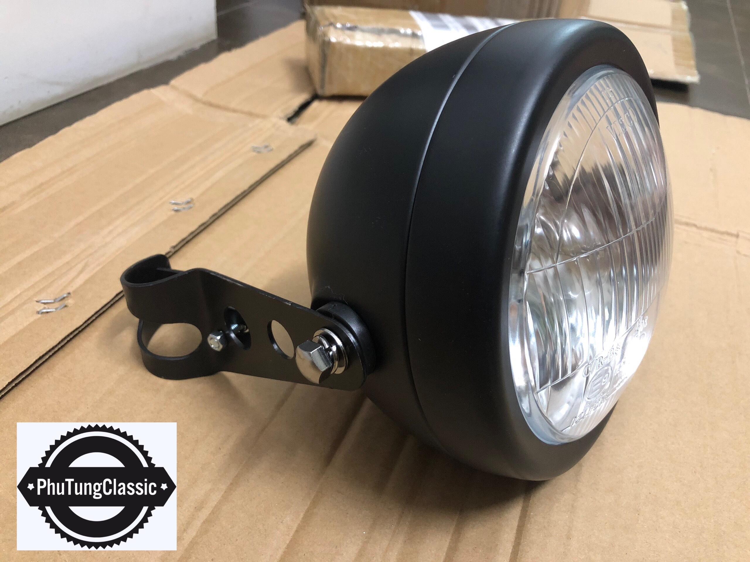 COMBO Đèn pha Su GN + tai bắt pha , độ classic, cafe racer....