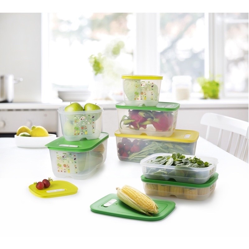 5 Tupperware FridgeSmart containers set, 9.9L 1.8L 4.4L great, produce fresh