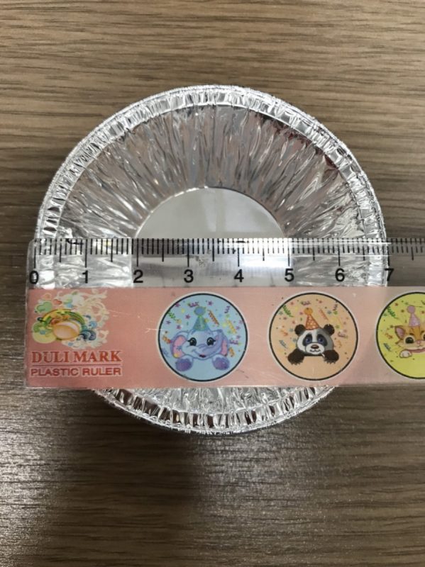 Chén giấy bạc đế tart 207 size 7cm x 4cm x 2.2cm
