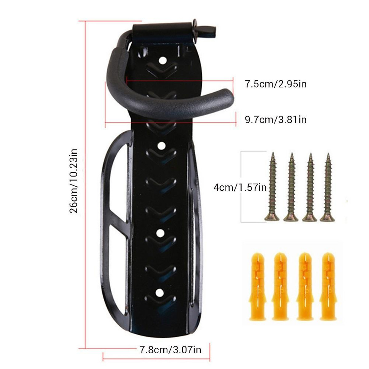 Móc Treo Xe Đạp Dựng Đứng Dọc Lên Trên Tường